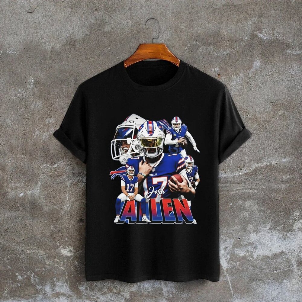 Josh Allen 17 Buffalo Bills NFL Football TShirt